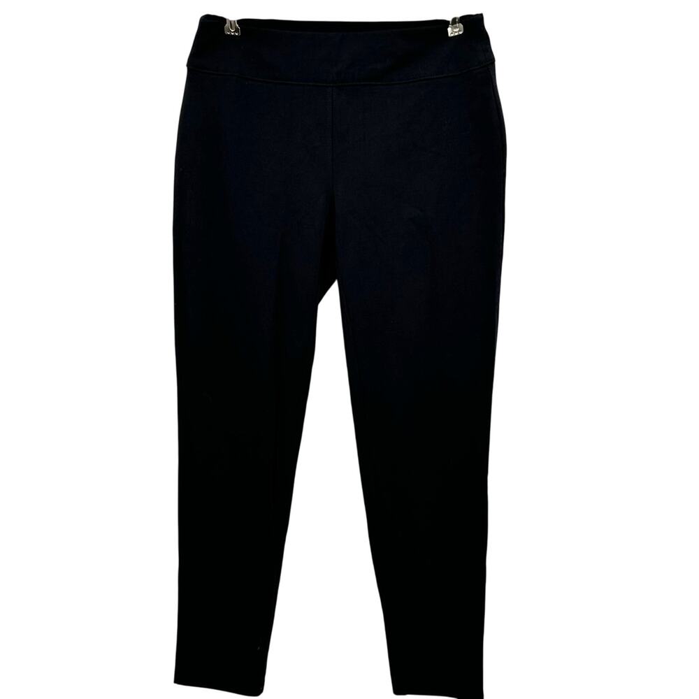 Susan Graver Weekend Cotton Stretch Black Leggings Lounge Pants Womens XXSP